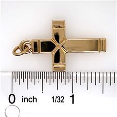 James Avery Plain Latin Cross 14K Yellow Gold Pendant